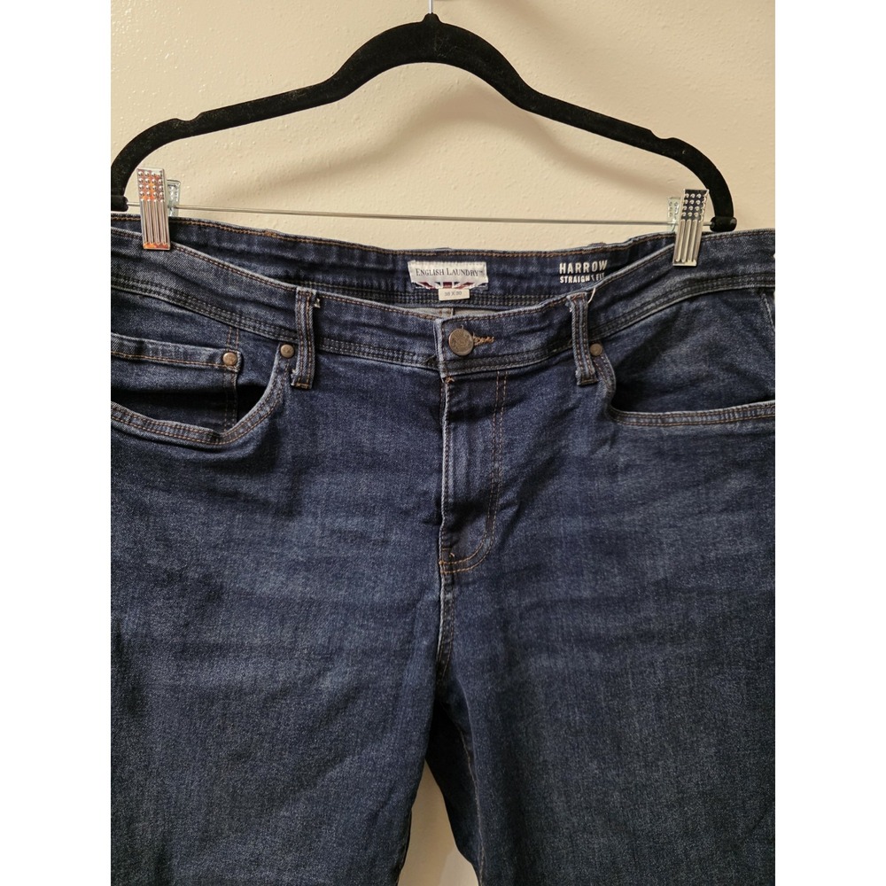 English Laundry Harrow Straight Fit Jeans Men's 38x30 Dark Wash Stretch‎ Denim - Picture 2 of 9